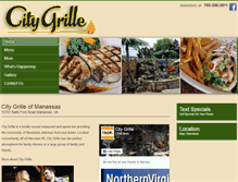 Tablet Screenshot of citygrillemanassas.com